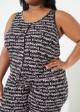 Bebe Logo Print Pajama Set