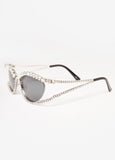 Crystal Cutout Cat Eye Sunglasses