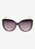 Chain Trimmed Cat Eye Sunglasses