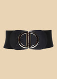 Buckle Embellished Stretch Belt