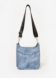 Denim Print Faux Leather Crossbody