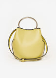 Ring Faux Leather Bucket Bag