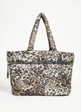 Animal Print Puffer Tote