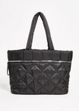 Quilted Nylon Puffer Tote