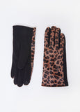 Trendy Gloves Accessories Leopard Velvet Touch Tech Gloves