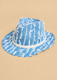 Fray Denim Panama Hat