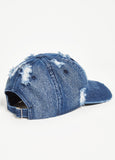 Distressed NYC Denim Baseball Hat