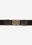 Crystal Buckle Stretch Belt