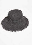 Frayed Denim Bucket Hat