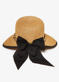 Braid Trimmed Straw Hat