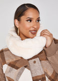 Plus Size Faux Fur Wraps Snood Winter Accessories Formal Attire