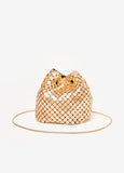 Trendy gold bucket bag evening bags affordable luxury shoulder bag