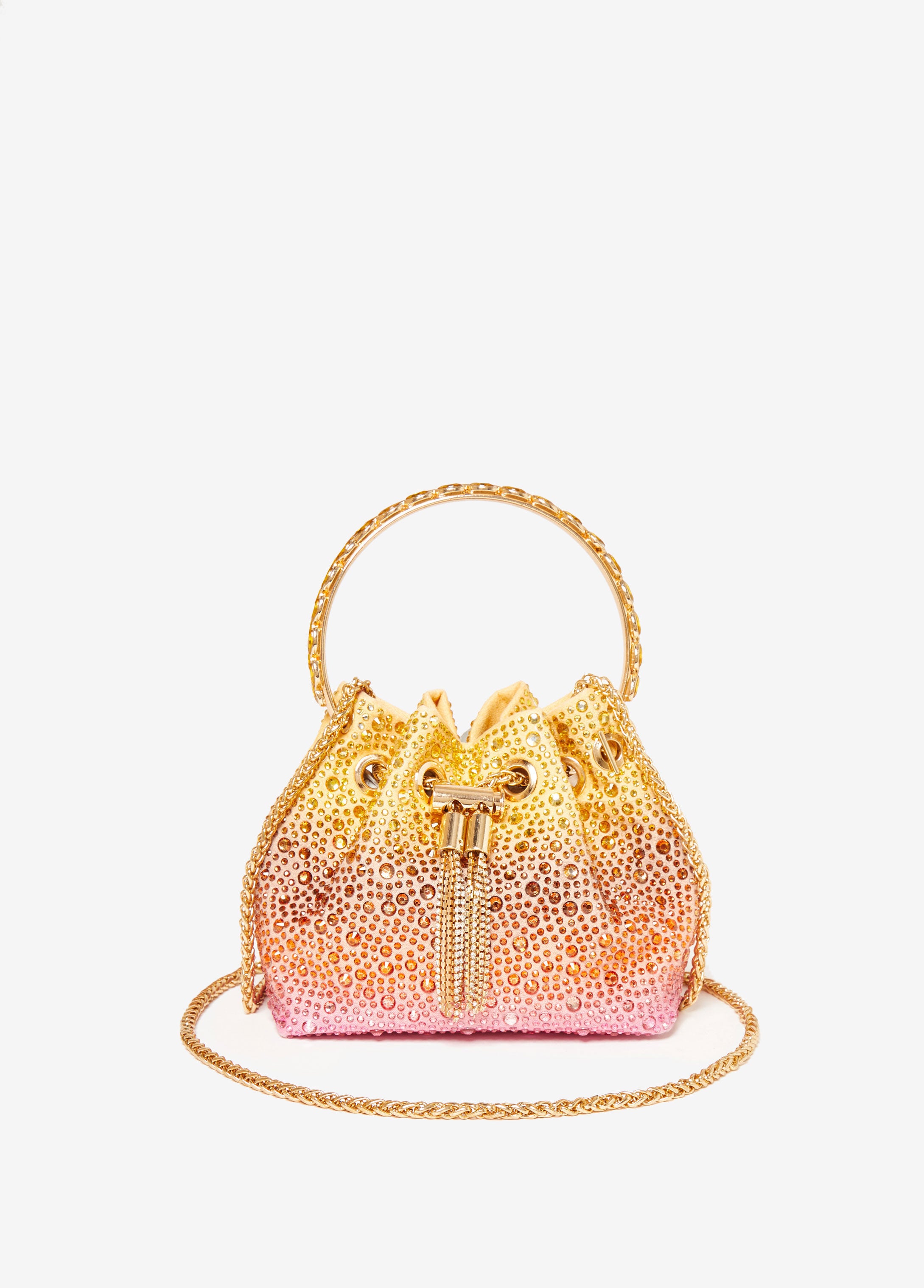 Trendy Rainbow Ombre Bucket Bag Cute Classic Mini Handbags