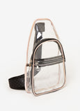 Clear Iridescent Trimmed Crossbody