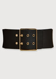 Faux Leather Stretch Belt