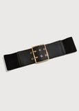 Faux Leather Stretch Belt