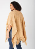 Fringe Open Knit Ruana