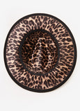 Leopard Lined Wide Brim Fedora