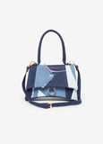 Patchwork Denim Crossbody Bag