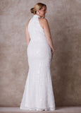 The Chloe Halter Wedding Gown