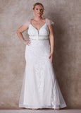 Plus Size Wedding Fitted Gown Bridal Gown Plus Size Bridal Fashion