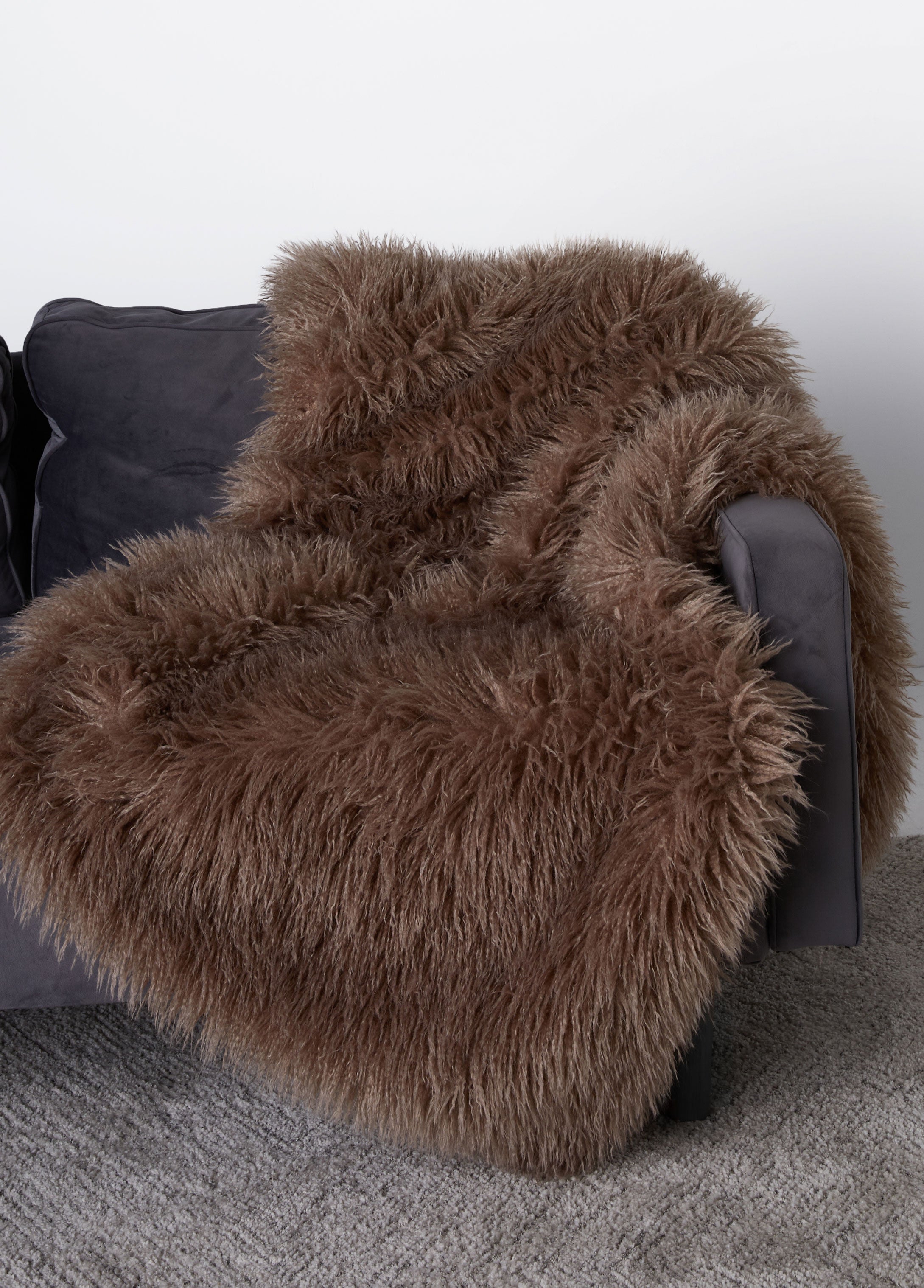 Interior Design Home Decor Faux Mongolian Fur Throw Home Design