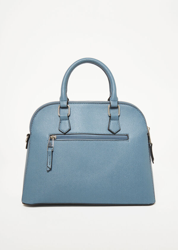 London Fog Apres Dome Satchel, Denim image number 1