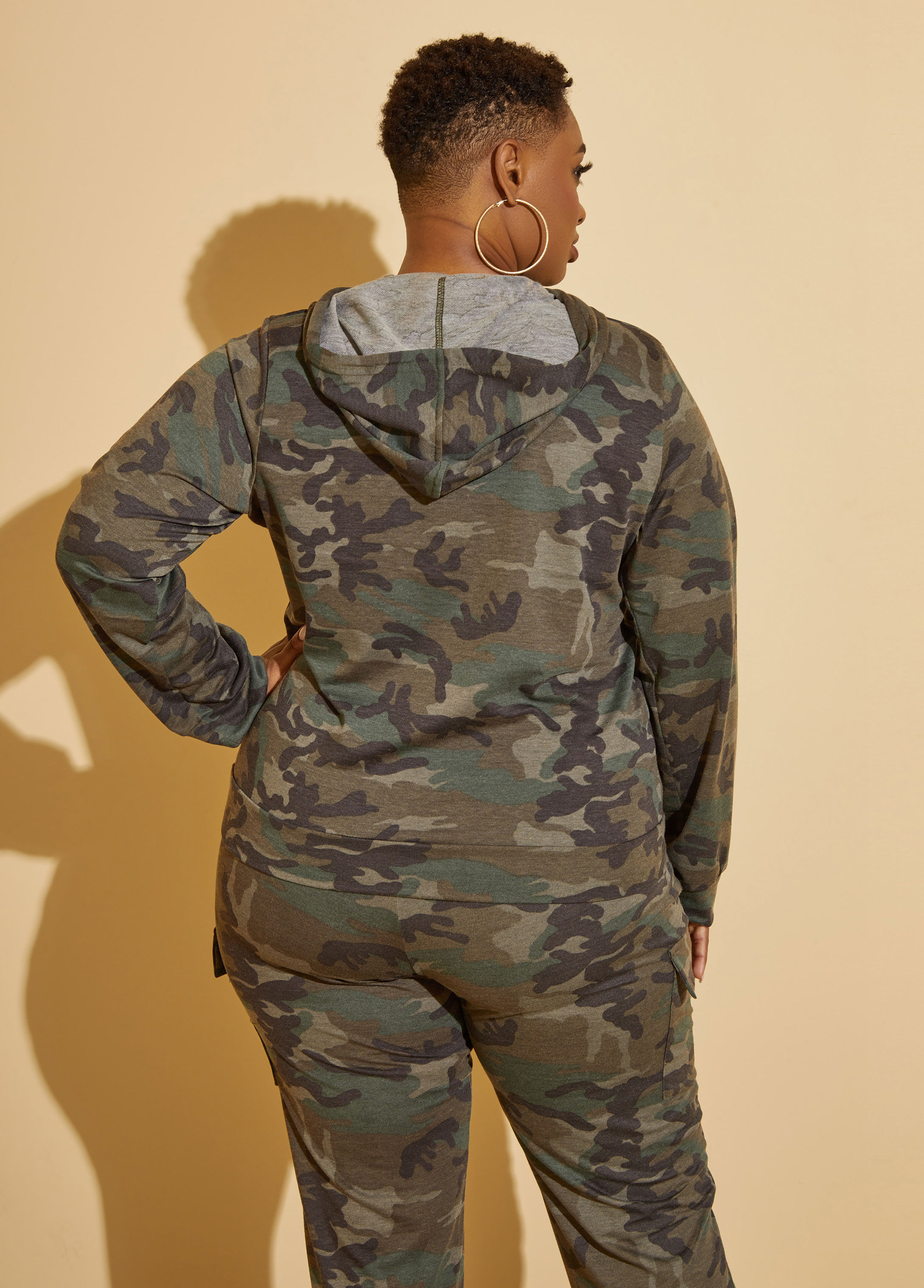 Plus Size Camo Sweatshirt Plus Size Hoodie Plus Size Jogger Set