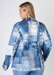 Denim Print Blazer, Blue image number 1