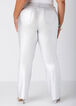 Coated Bootcut Jeans, Silver image number 1