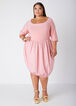 Paneled Bubble Dress, Blush image number 0