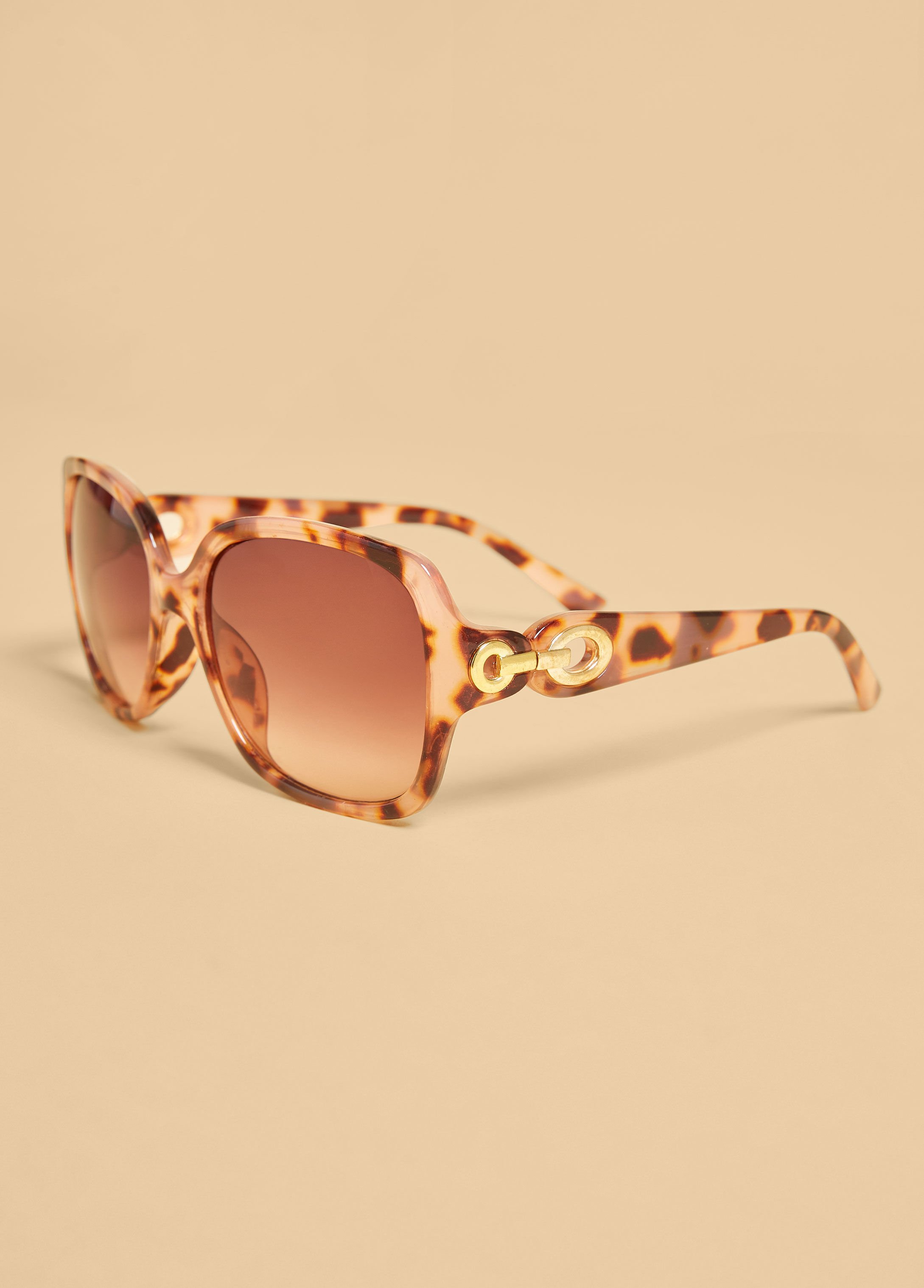 Tortoiseshell Round Sunglasses