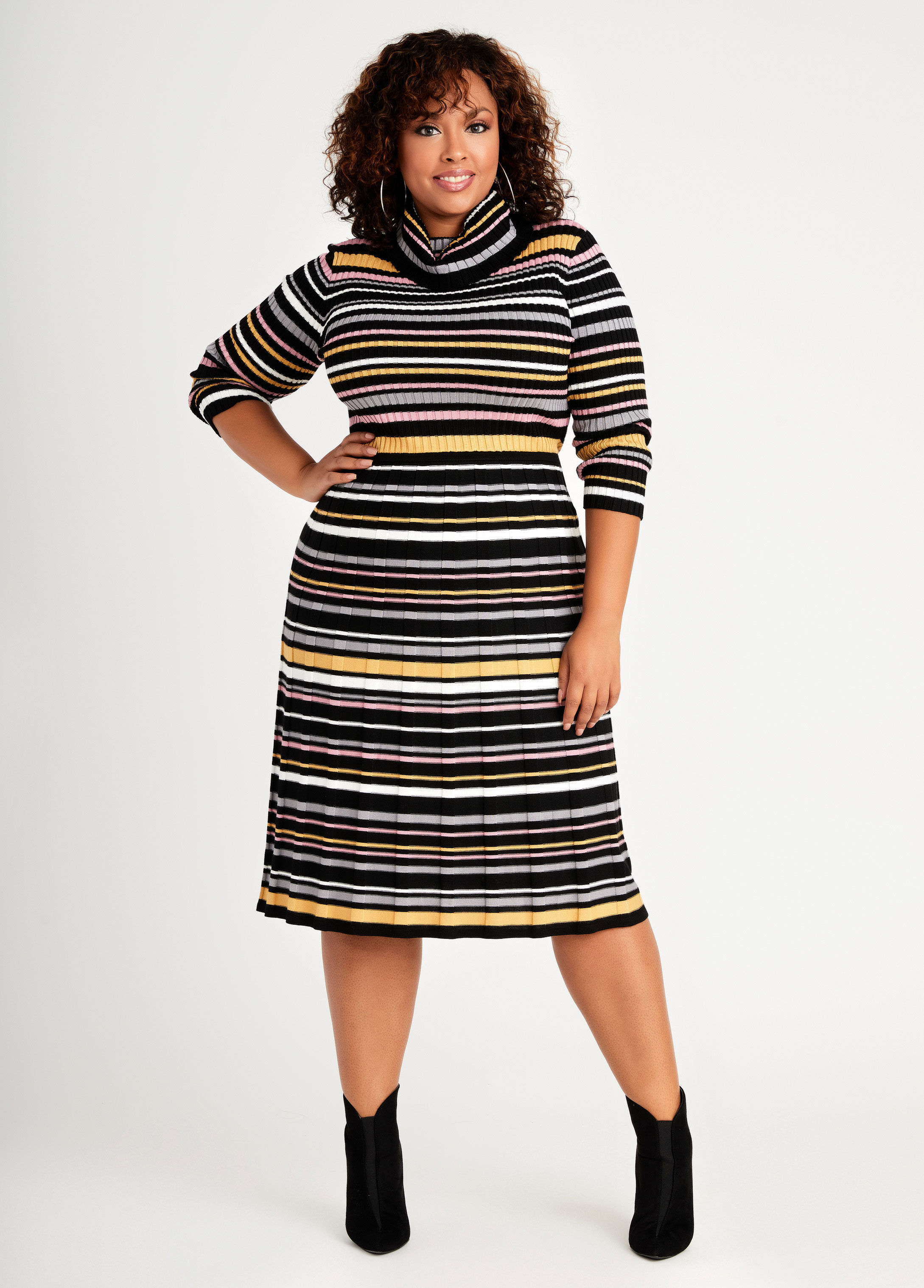 ashley stewart sweater dress