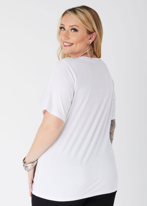 Sheila Gray Model Tee, White image number 1