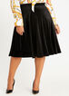 Drape Pull On Velvet Skirt, Black image number 0