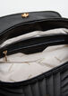 Bebe Aerin Faux Leather Satchel, Black image number 3