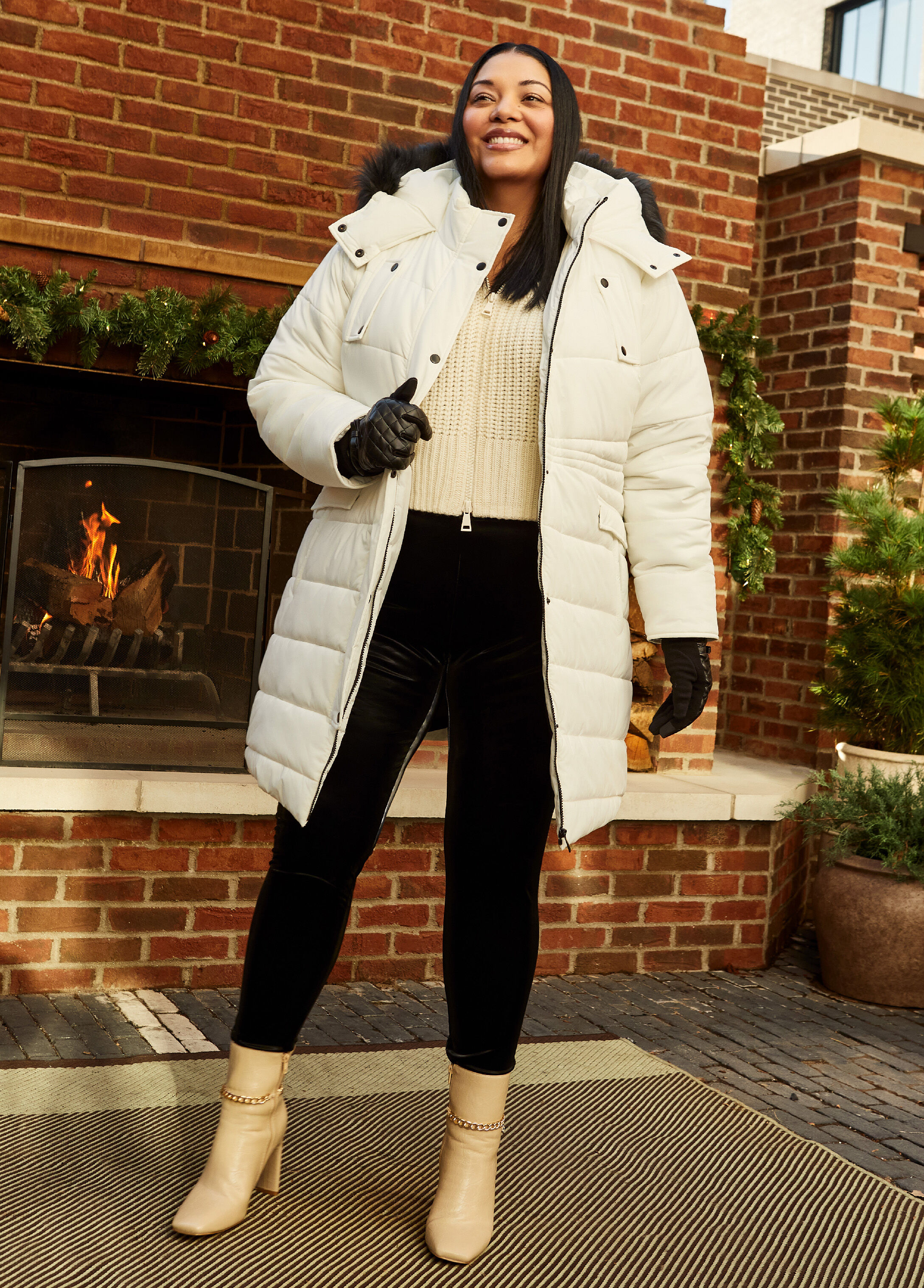 Plus Size Quilted Puffer Coat Plus Size Jacket Plus Size Fall Coats