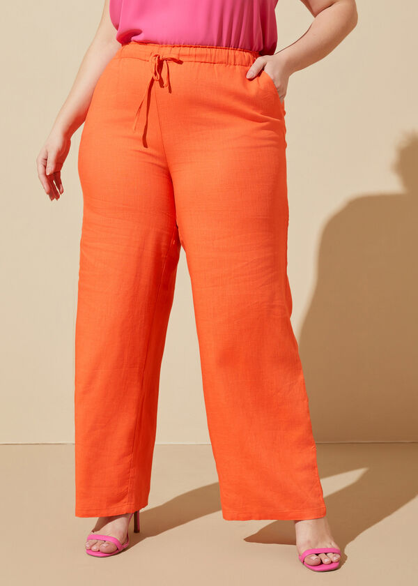Plus Size Wide Leg Linen Pants – Simply Divine By Nicole, 60% OFF