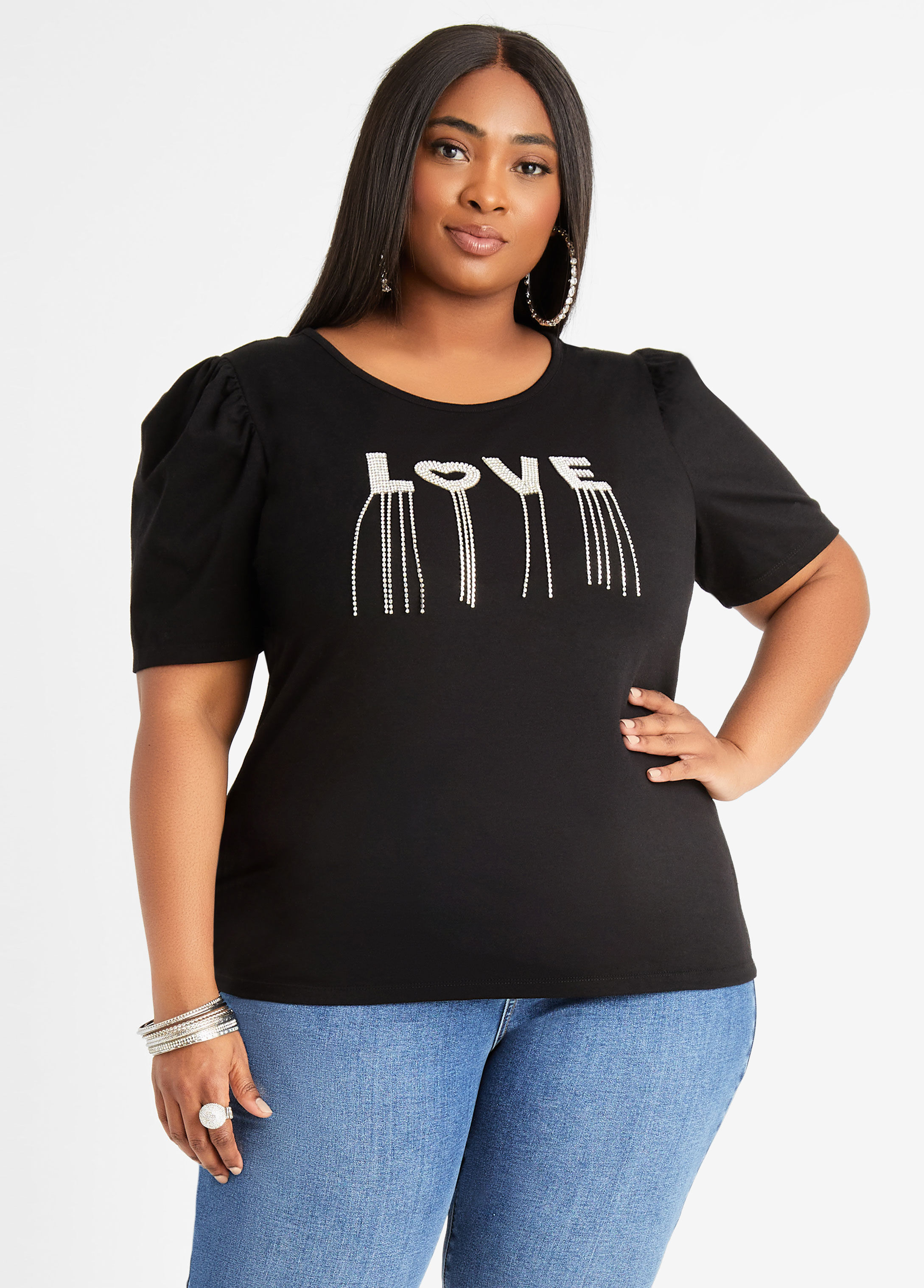 plus size bling t shirts