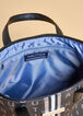 Nautica Logo Print Satchel, Black image number 3