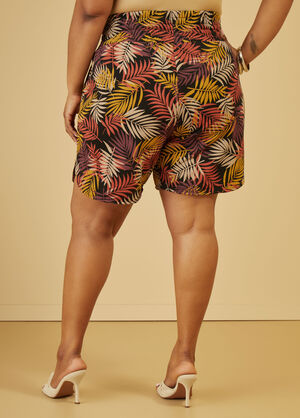 Tropical Print Terry Shorts, Multi image number 1