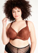 Lace Full Coverage Butterfly Bra, Chocolate Brown image number 3