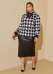 Tie Neck Houndstooth Top, Multi image number 3