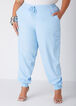 Mid Rise Drawstring Cargo Joggers, POWDER BLUE image number 2