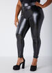 Striped Liquid Leggings, Black image number 0