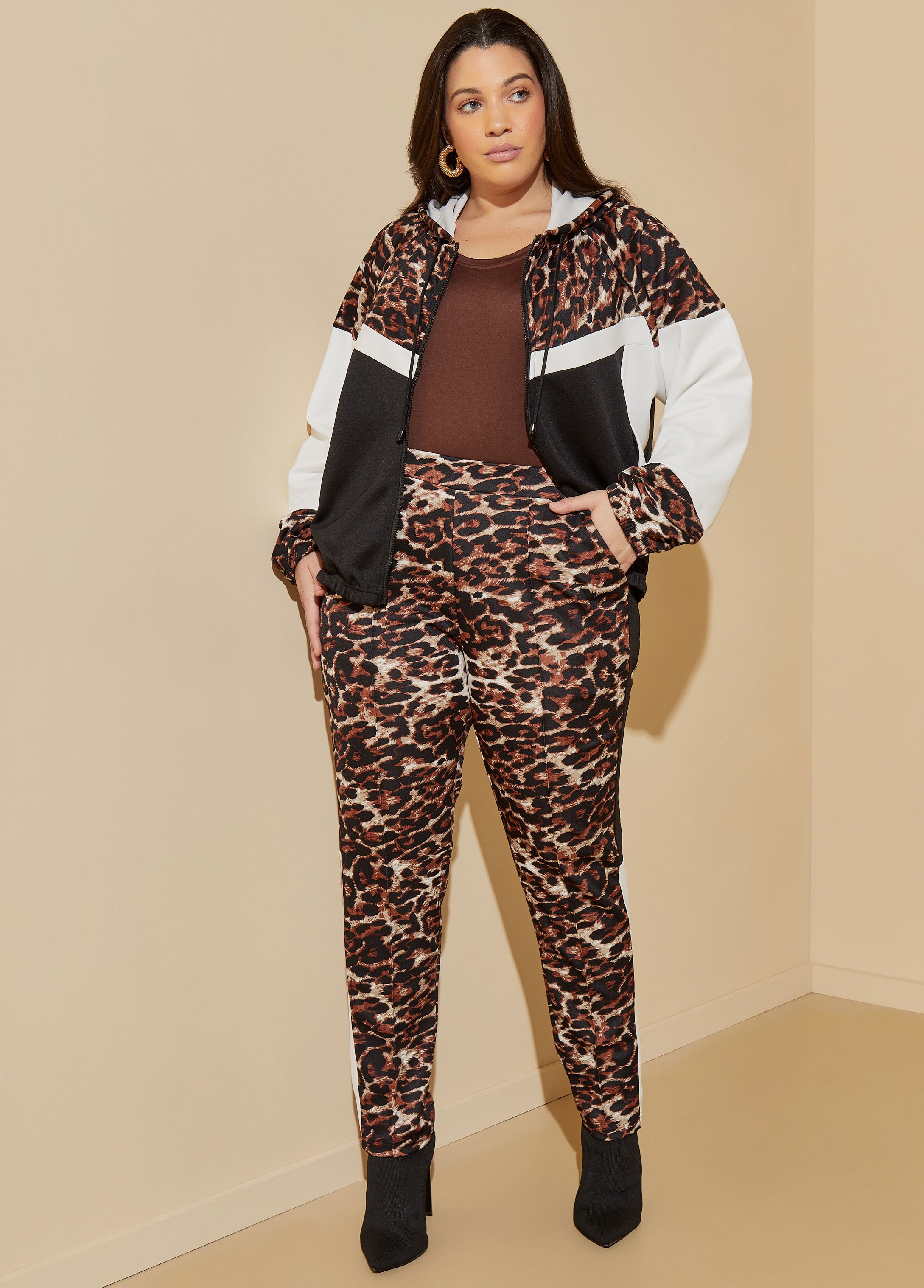 Women's plus size animal print outlet leggings