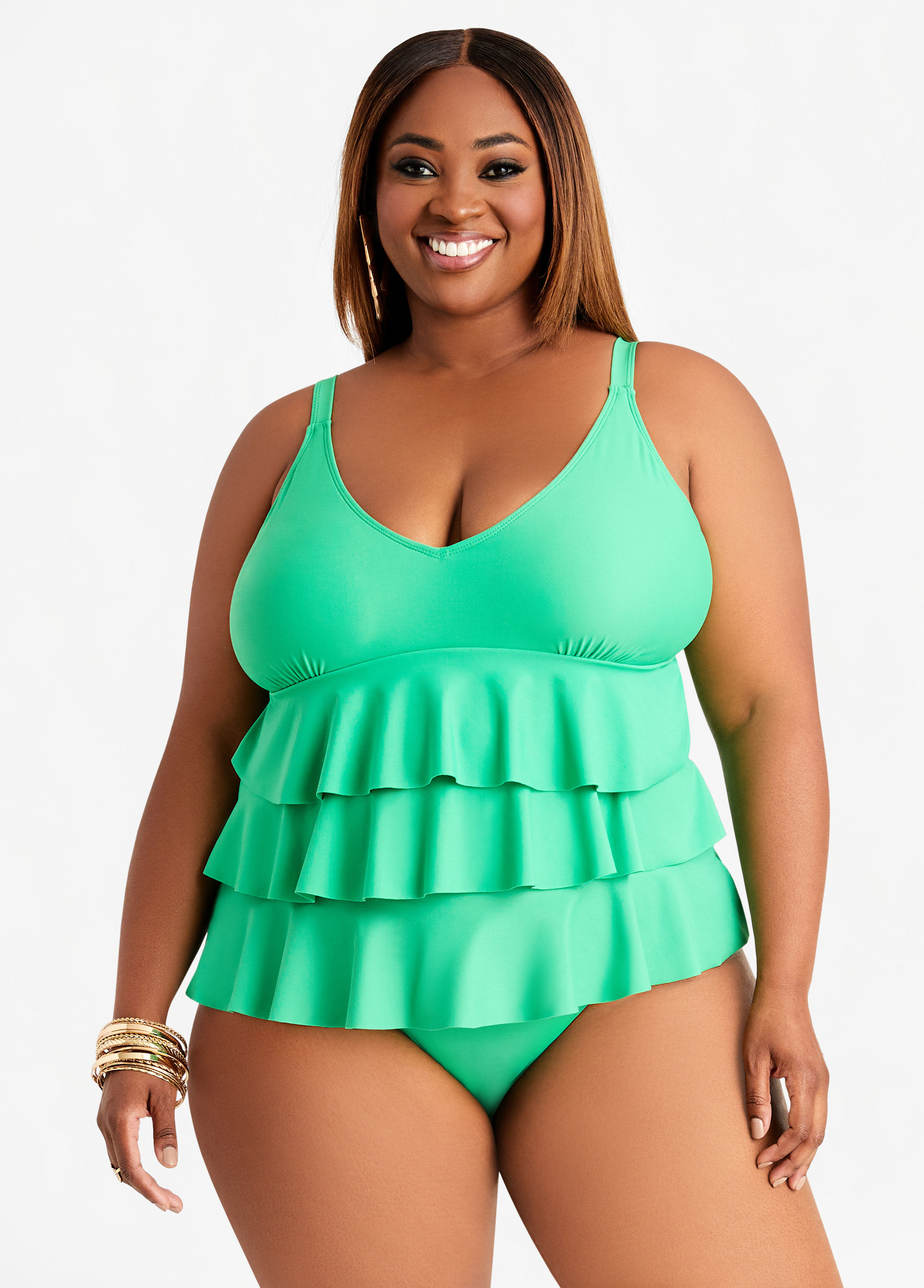 cheap plus size tankini