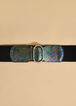 Iridescent Snake Effect Belt, Black image number 1