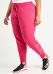 Plus Size DKNY Sport Logo Tee Knit Hoodie And Joggers Active Sets image number 0