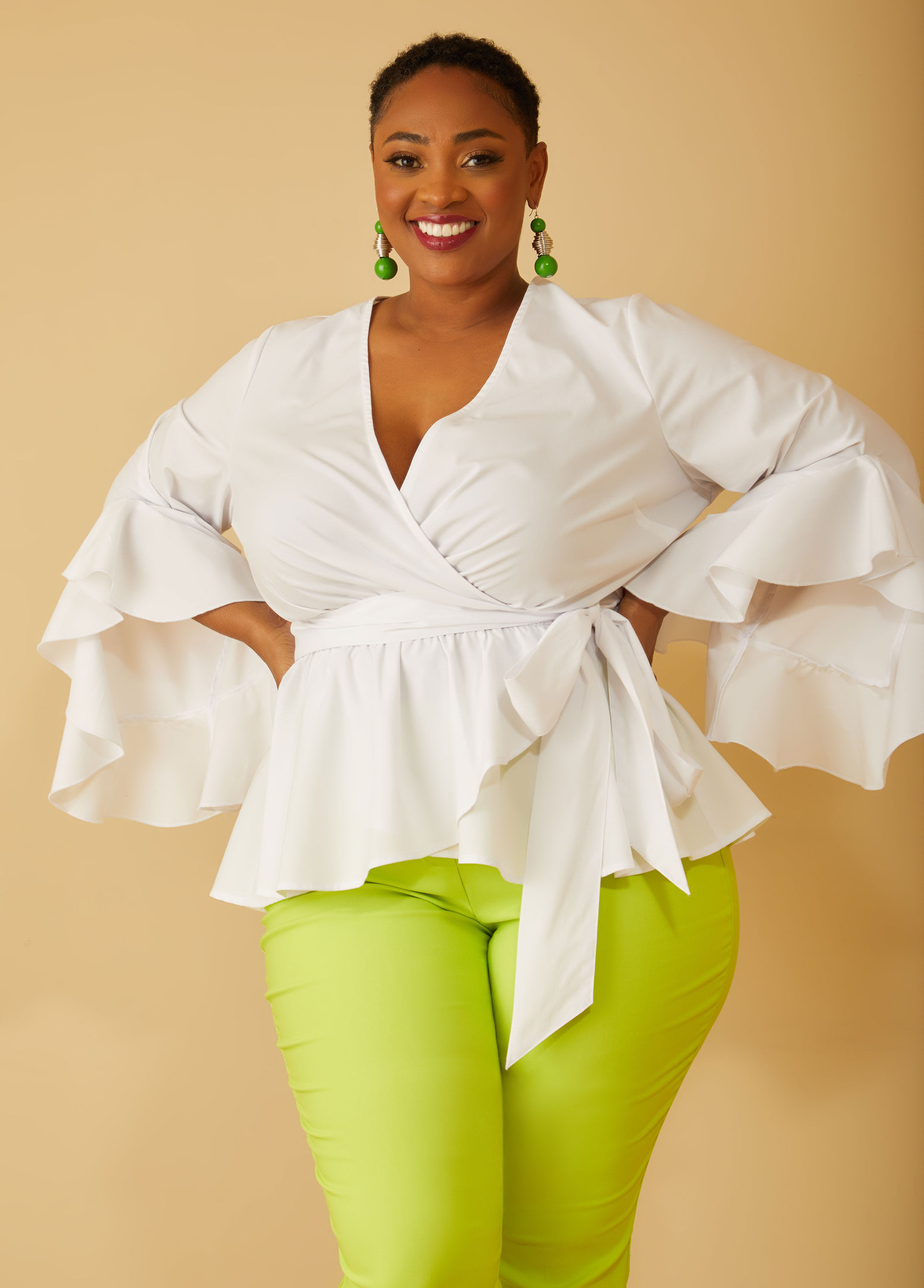 Ashley stewart best sale white blouses